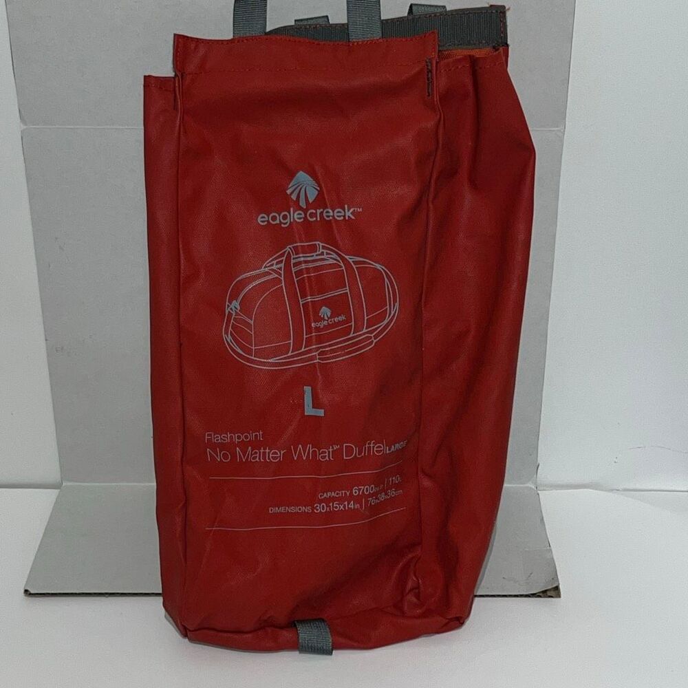 Eagle Creek Flashpoint Red Large Packable‎ No Matter What Duffel Travel Bag
